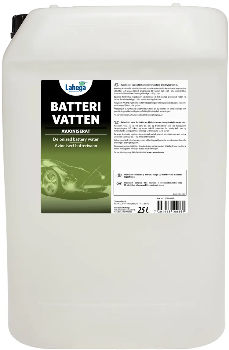Lahega Batterivatten 25 L