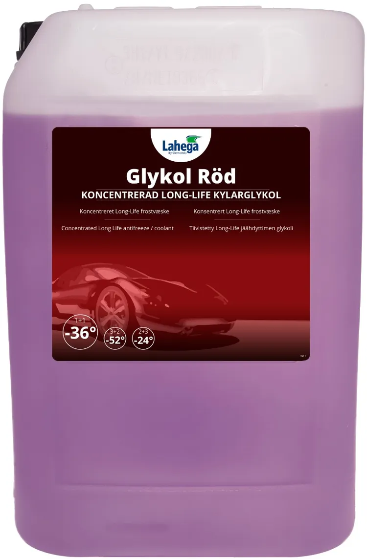 Lahega Glykol Röd 25 L