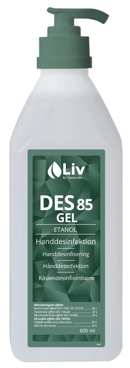 Liv Des Gel 85 600 ml (15 pack)