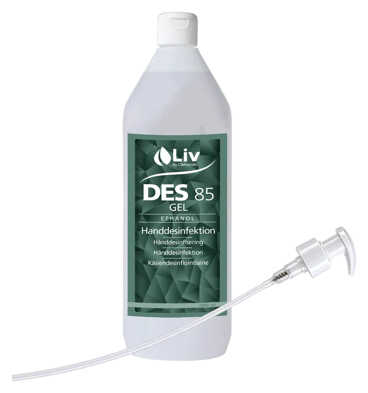 Liv Des Gel 85 1 L med pump (12 pack)