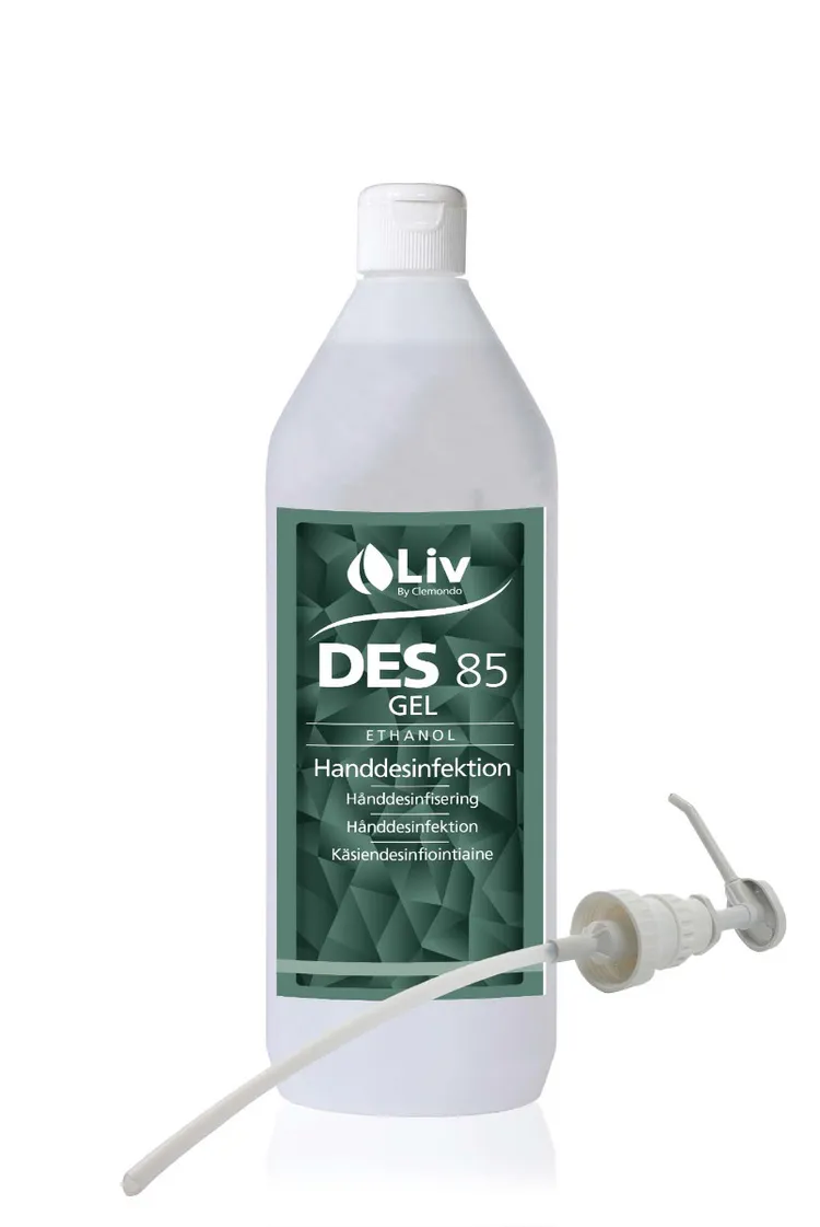Liv Des Gel 85 1 L med pump (12 pack)