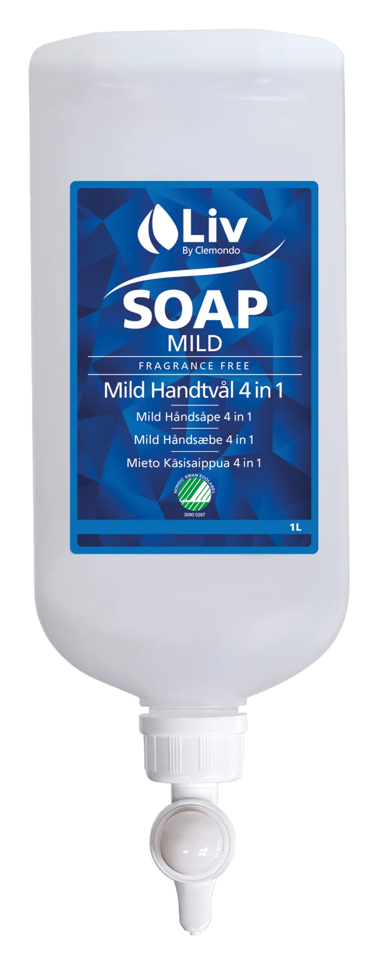Liv Mild Handtvål 4i1 Dispensopack 1 L (12 pack)