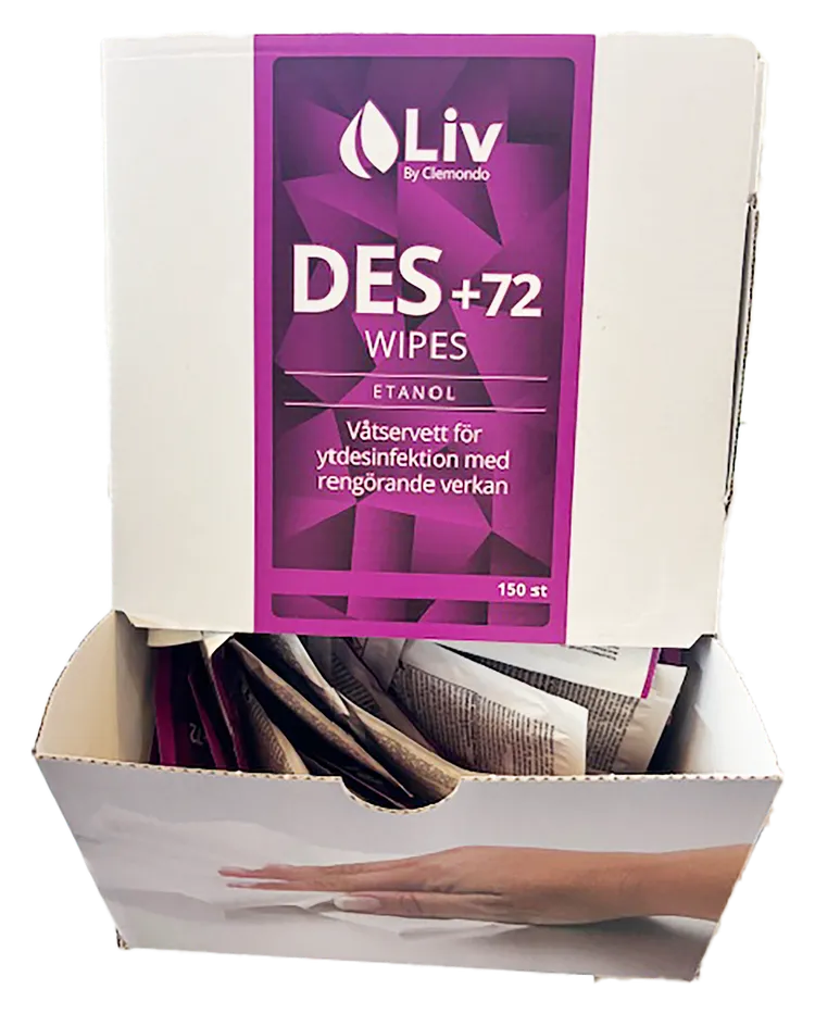 Liv Des +72 Wipes 150-Pack