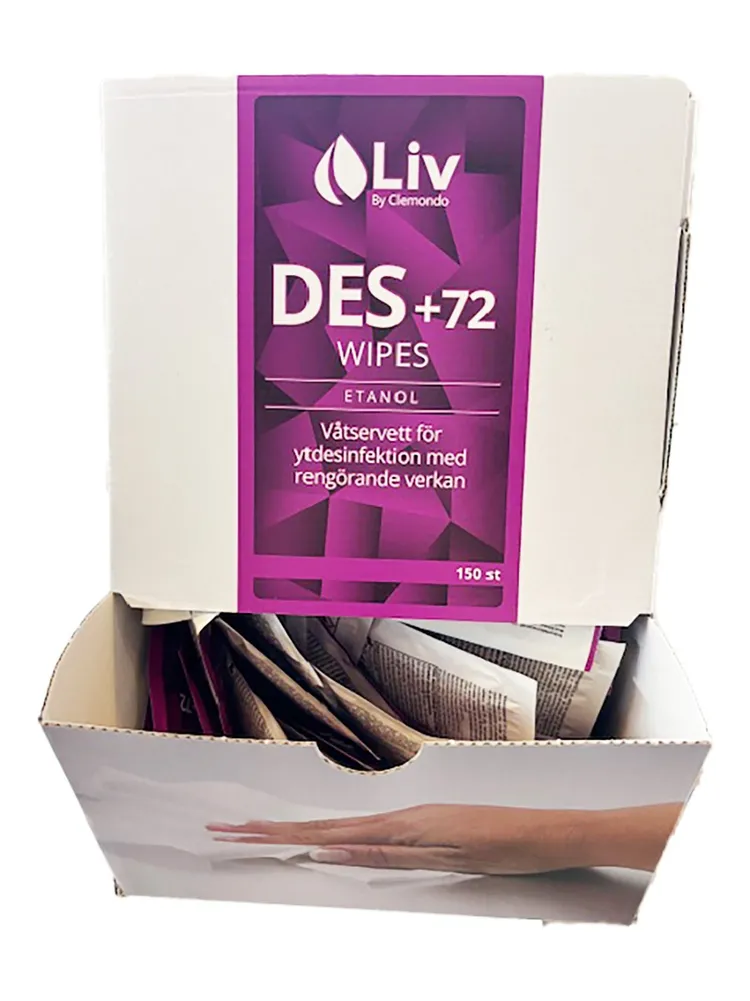 Liv Des +72 Wipes 150-Pack