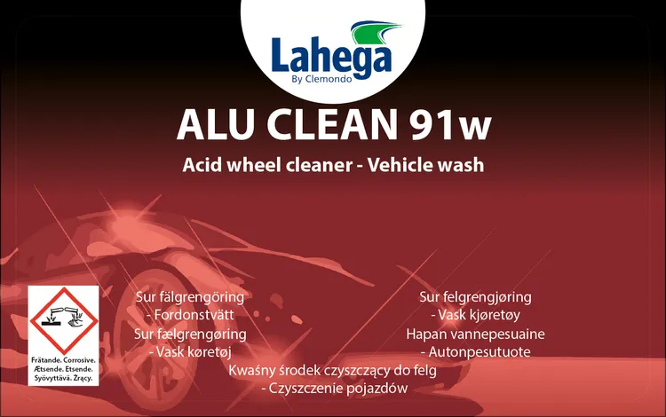 Bruksetikett Lahega Alu Clean 91w