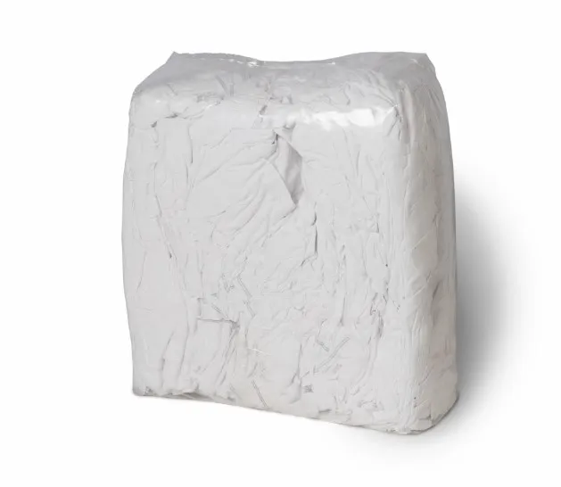 Vita lakanstrasor 100% bomull, 10kg/frp