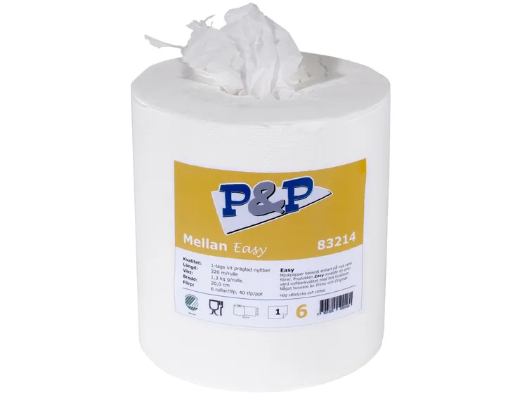 P&P Torkrulle Mellan Easy 300m, 6st/frp