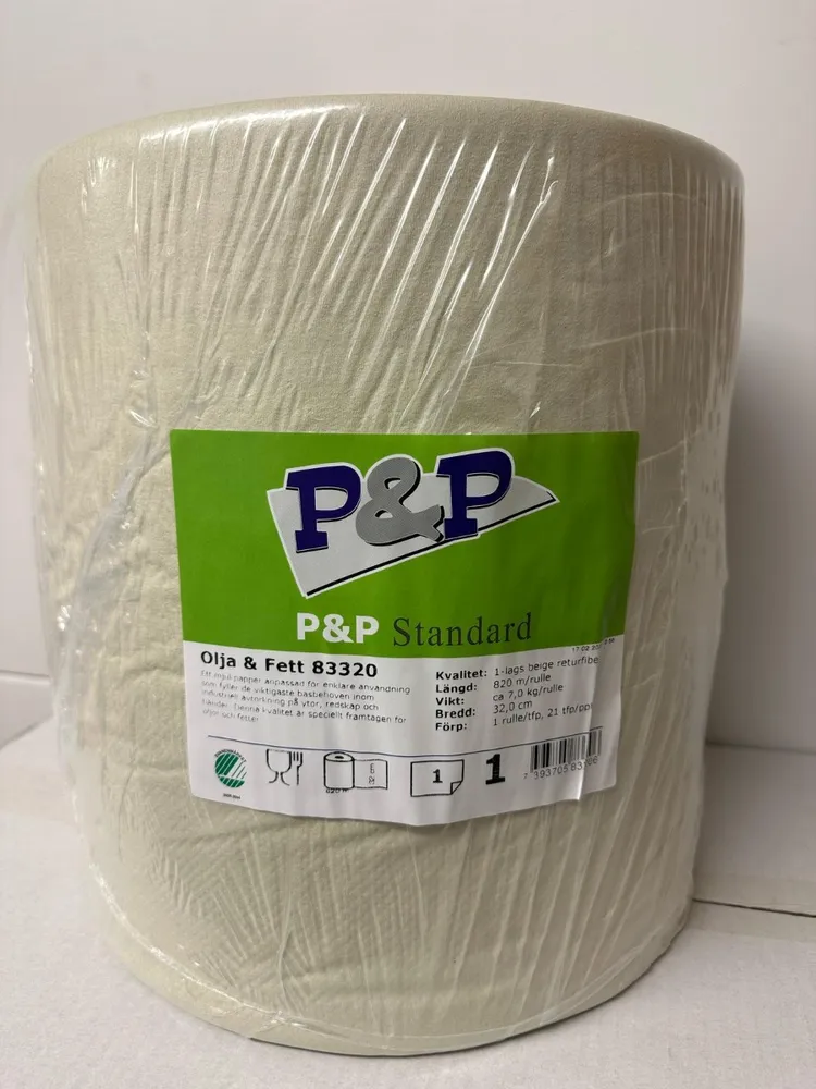 P&P Industrirulle, 1-1g Gul 0,32x820m