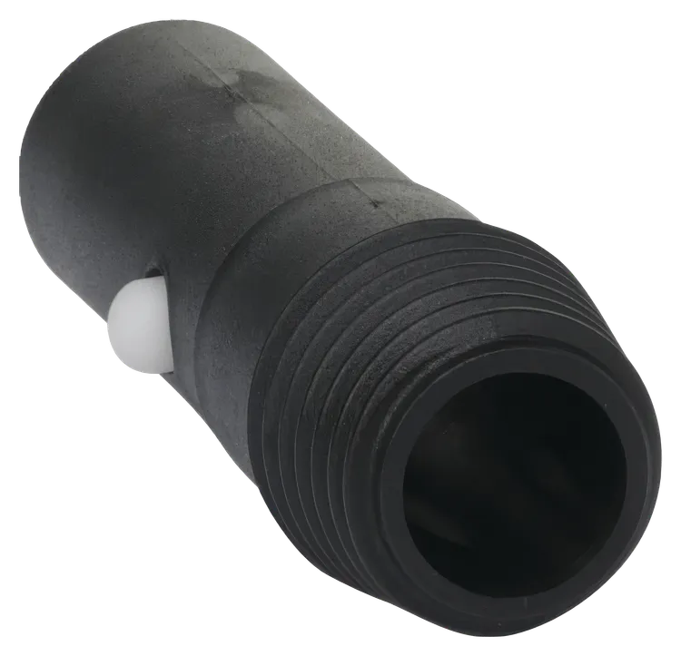 Adapter från click till gänga, diam 26mm Svart