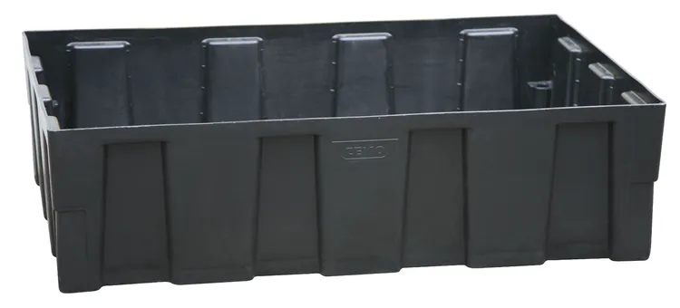 Spillpall Euro PE 250/2, utan galler, svart *