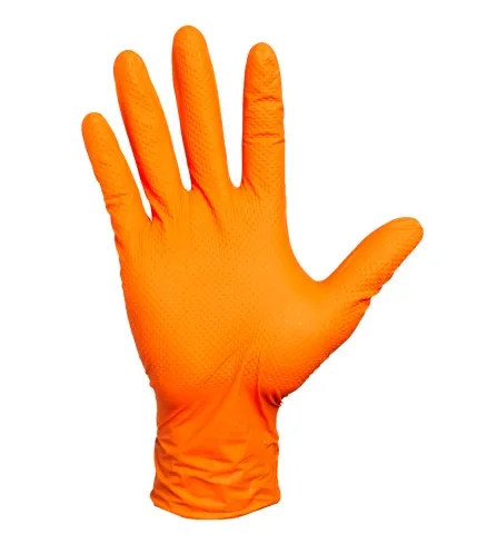 Engångshandske Nitril Worksafe Orange Diamond M