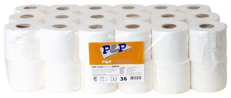 Toilet Plus 35meter, 3-lags, 36st/frp