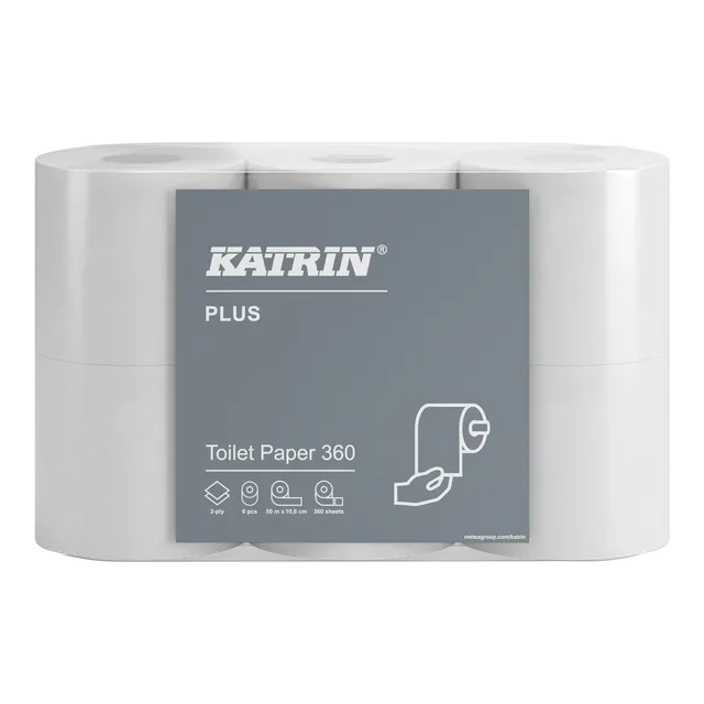 71790 Katrin Plus Toalett 360, 2-lags, 50mrle