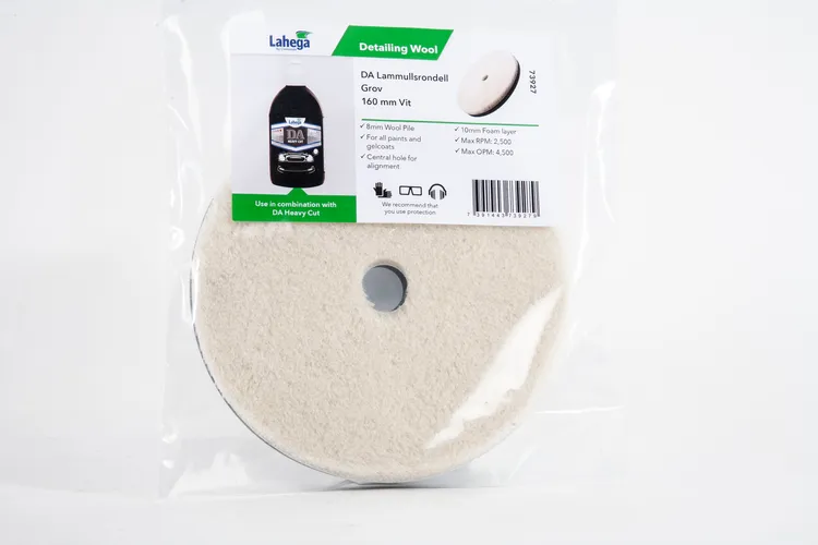 DA Lammullsrondell Grov 160 mm Vit