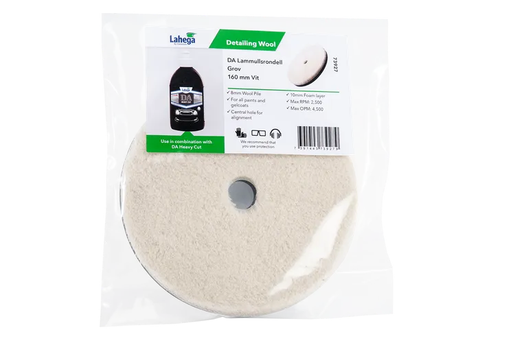 DA Lammullsrondell Grov 160 mm Vit