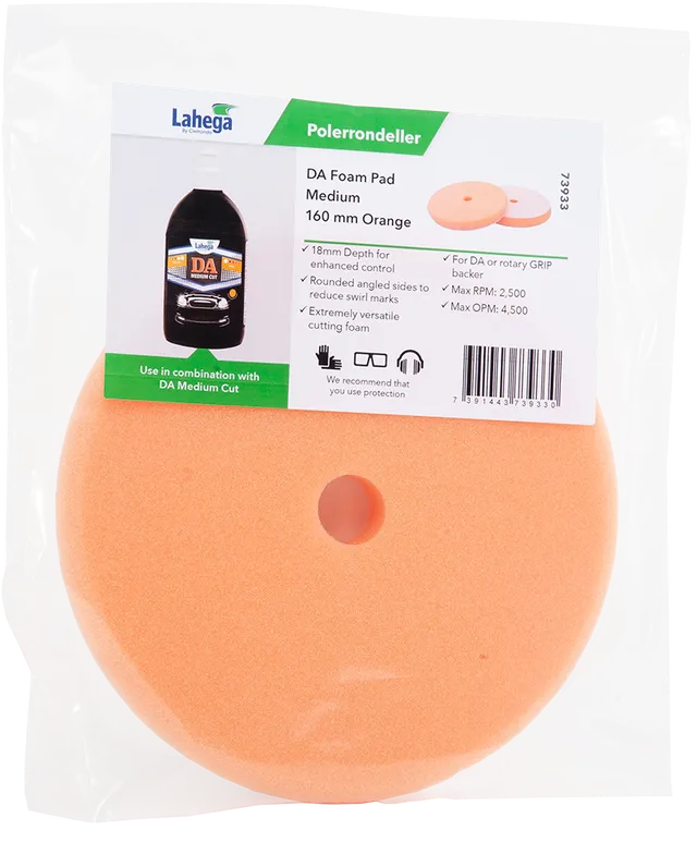 73933 DA Foam Pad Medium 160mm Orange