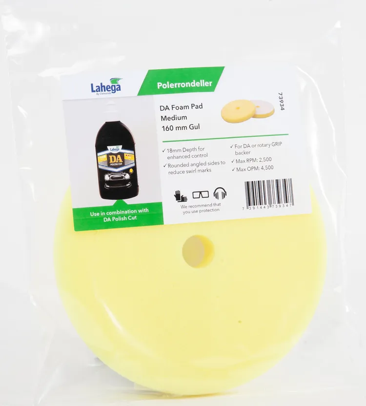 DA Foam Pad Medium 160 mm Gul