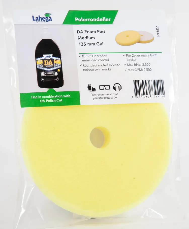 DA Foam Pad Medium 135 mm Gul