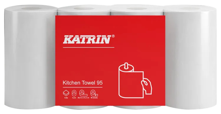 Katrin Basic Hushåll 90 Grå, 2-lags, 28r/fp