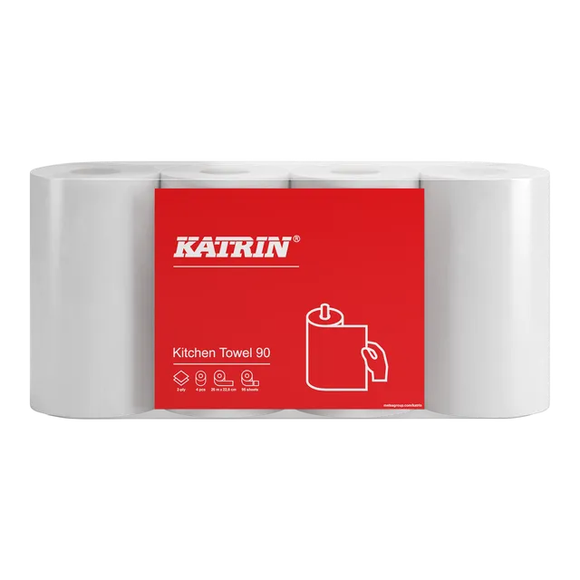 96190 Katrin Basic Hushåll 90 Grå, 2-lags, 28rfp